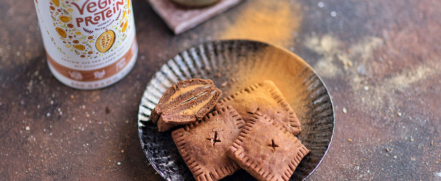 VEGANISTISCHE EN EIWITRIJKE POP TARTS MET CHOCOLADESMAAK