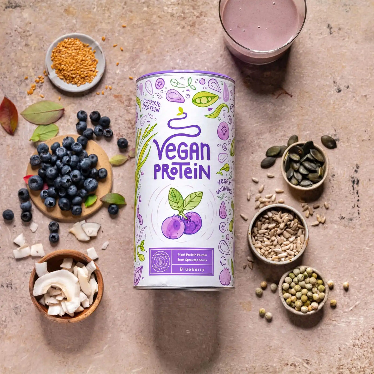 Vegan Protein - Bosbessensmaak