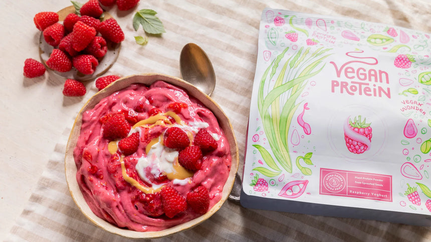 Vegan Protein Frambozen Yoghurt Lekkere Crème