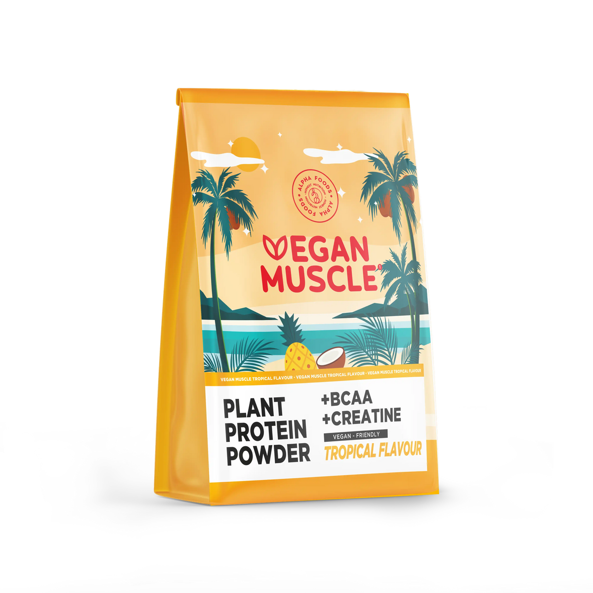 Vegan Muscle - Creatine & BCAA Proteine - Tropical