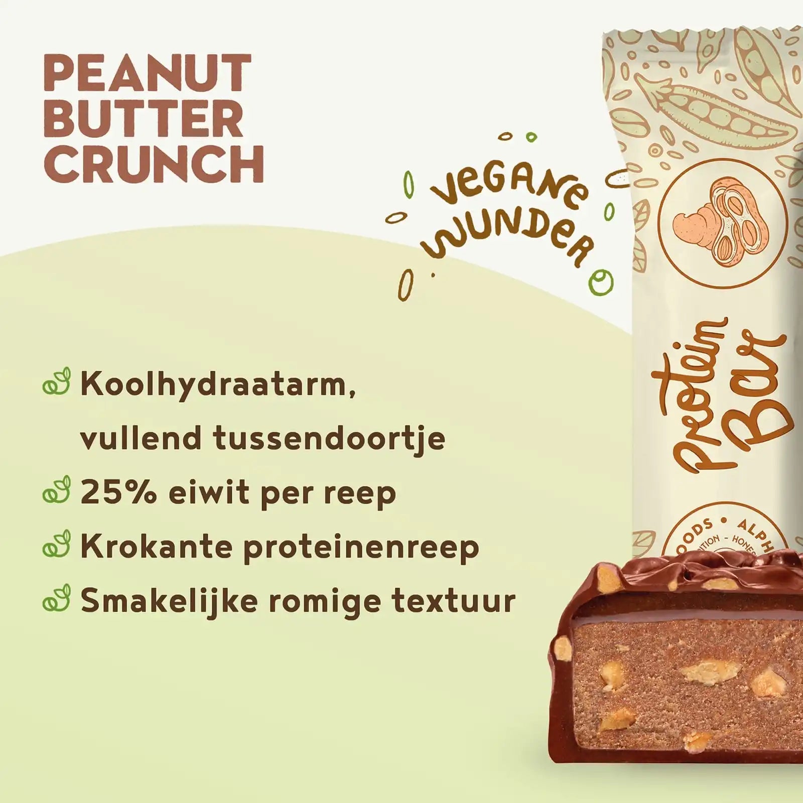 A+ One - Vegan Protein Bars - Peanut Butter Crunch
