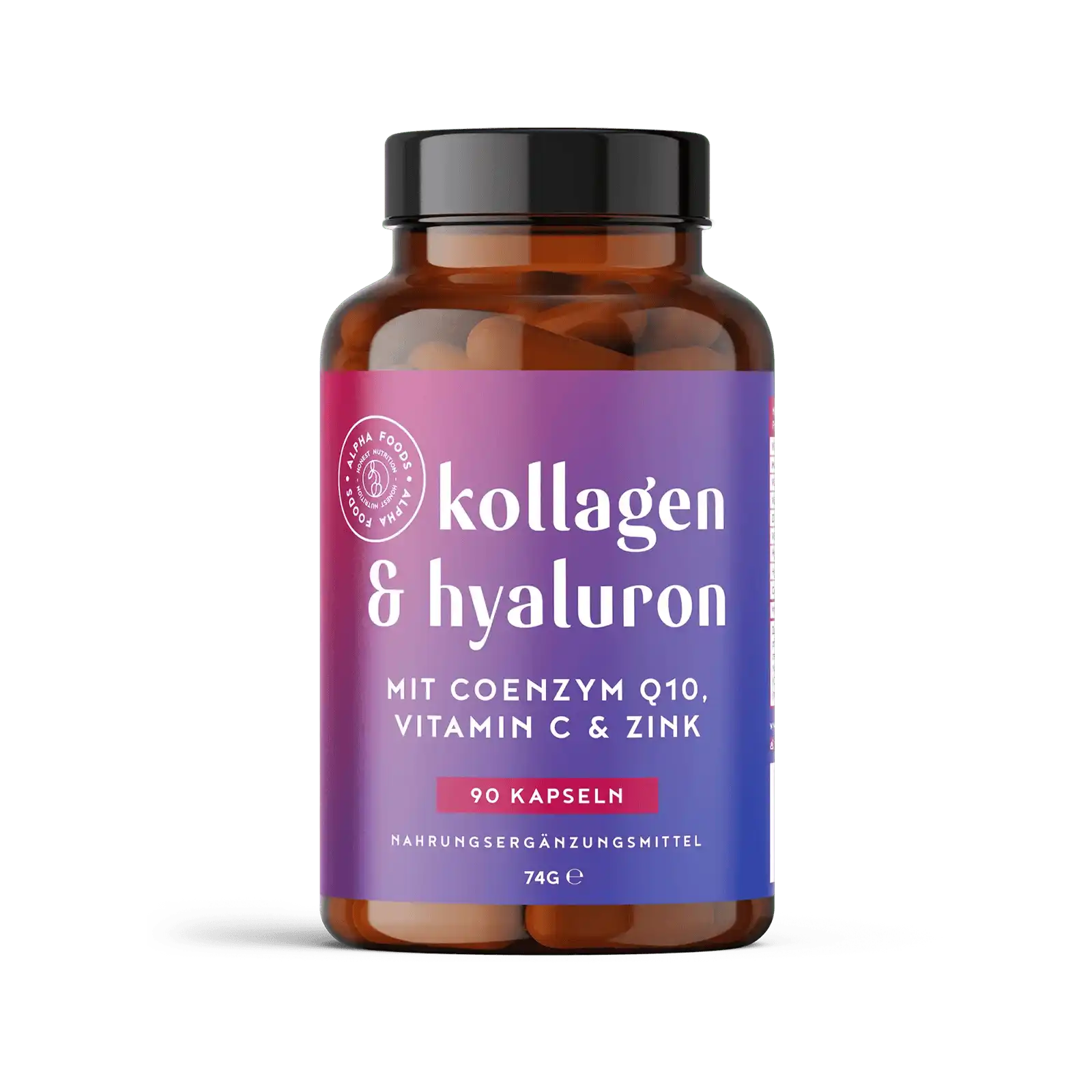 Collageen & hyaluronzuur met Q10, vitamine C en zink | Alpha Foods
