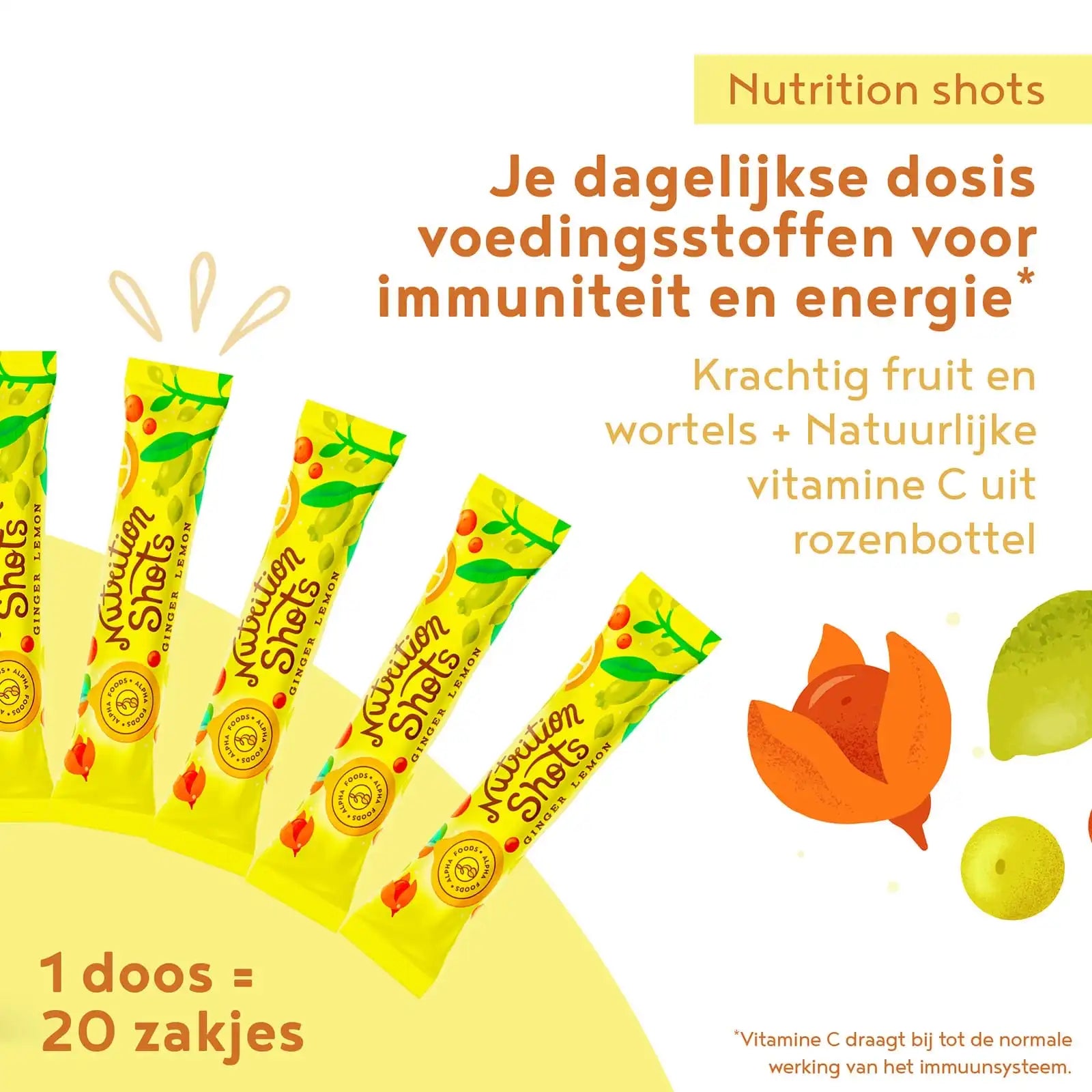 A+ One - Nutrition Shots - Ginger Lemon