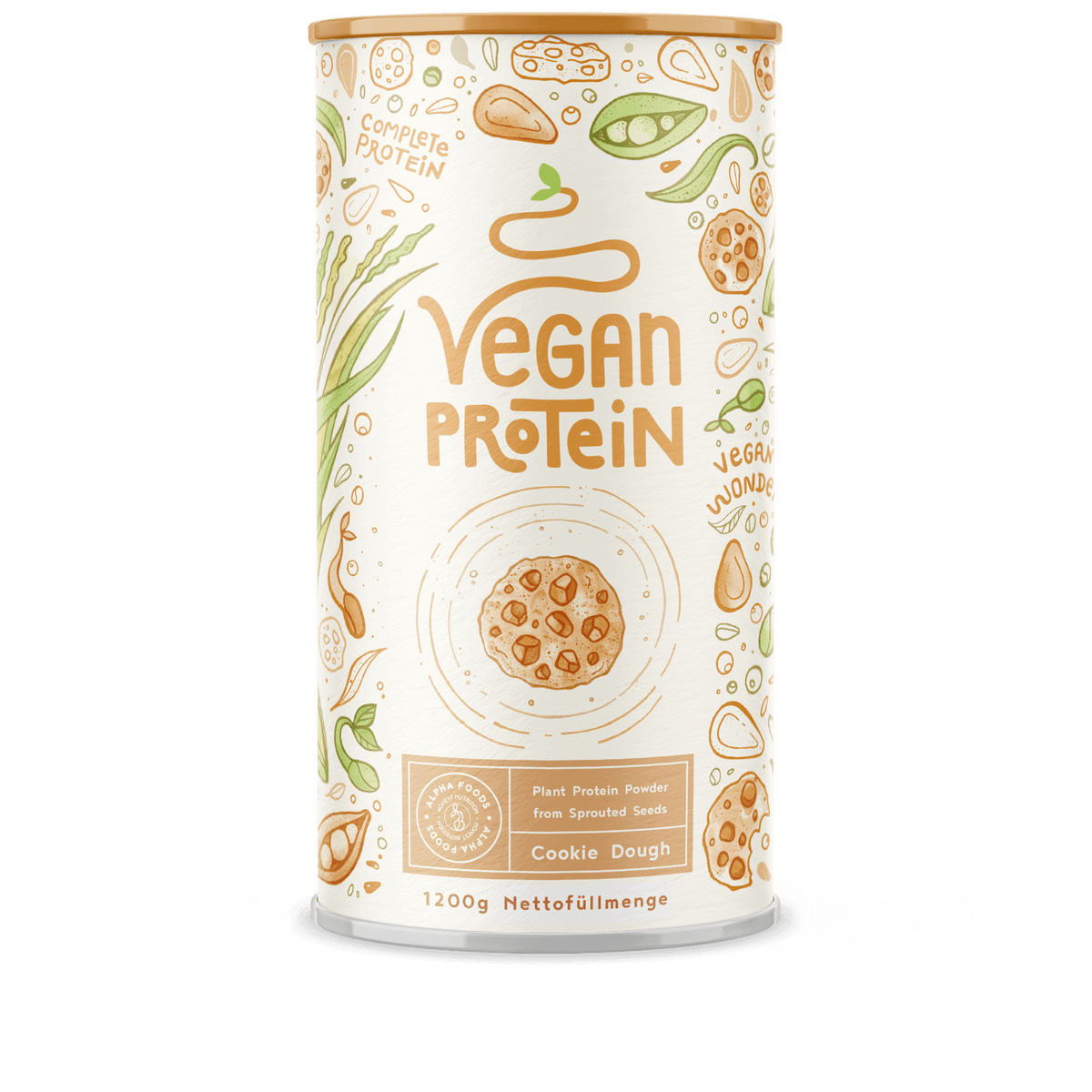 Vegan Protein - Cookie Dough smaak 1.2kg